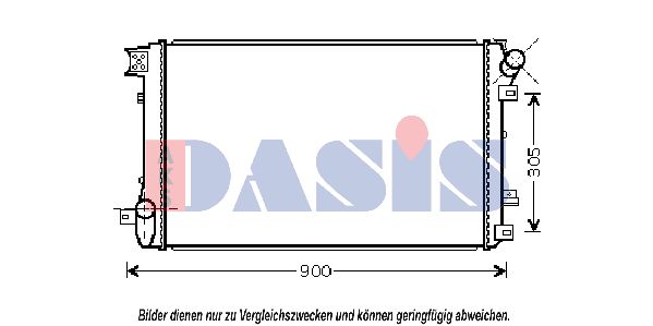 AKS DASIS Jäähdytin,moottorin jäähdytys 180059N